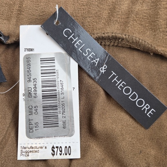 Chelsea & Theodore Faux Suede Tiered Maxi Skirt Women's Lrg Western Cottagecore - Picture 3 of 6